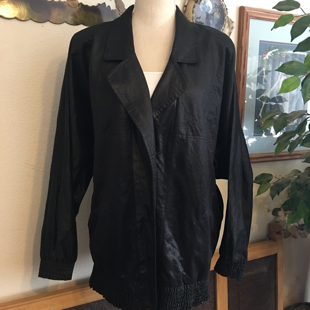 Vintage 80s Lori of California faux leather coat